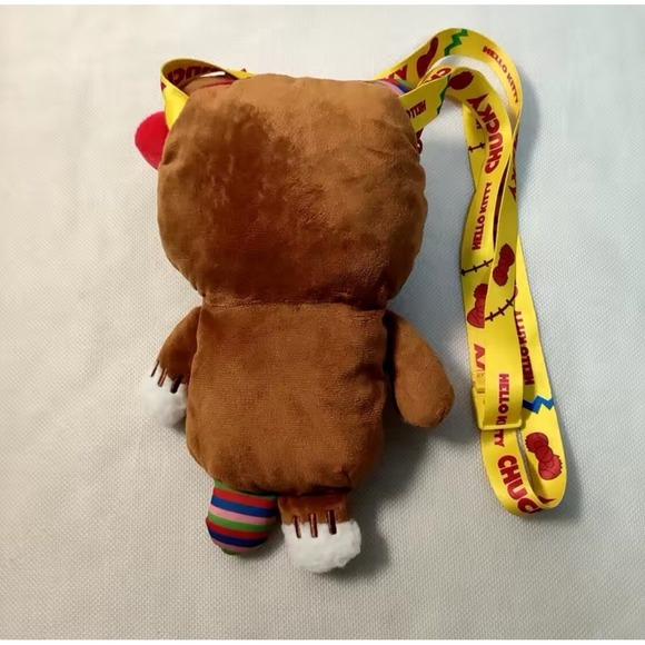 Cute Hello Kitty Zombie Bear Plush Doll Toy Bag Cell Phone Bag 23cm Halloween - Picture 2 of 7